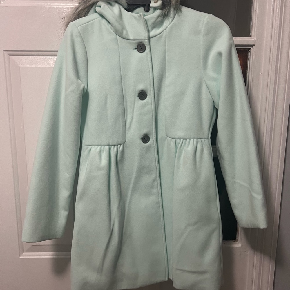 Cat & Jack girls blue coat.